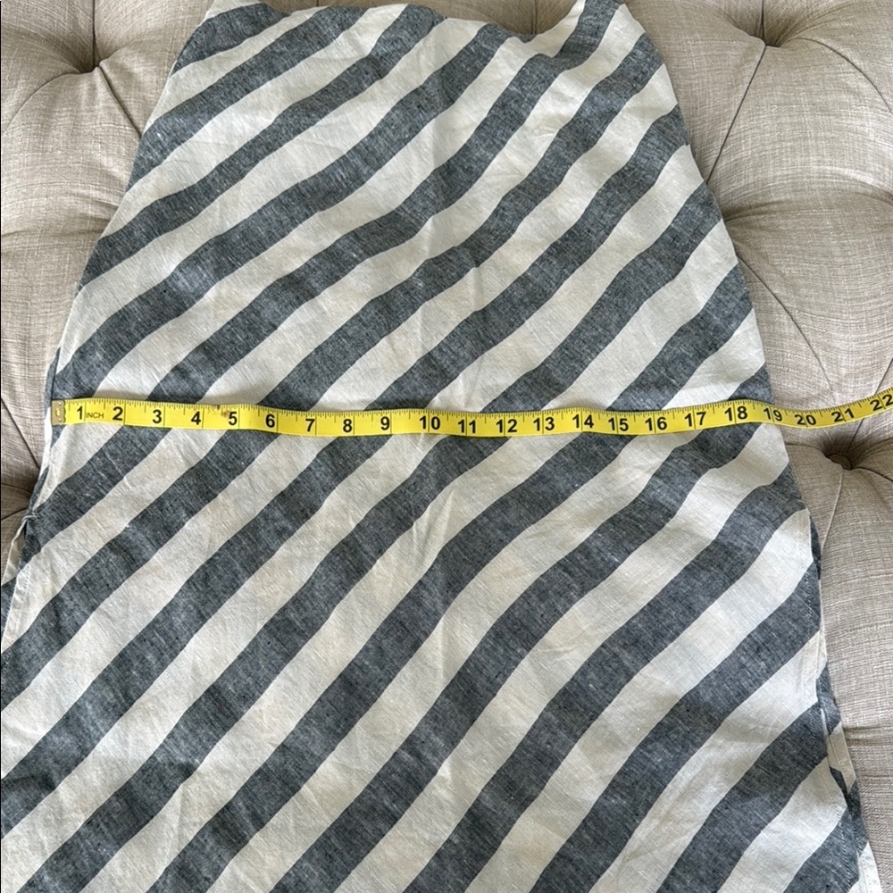 J.Crew 100% Linen Gray and White Skirts - Picture 7 of 12